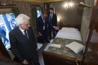 Il Presidente Sergio Mattarella visita lo storico Treno Presidenziale