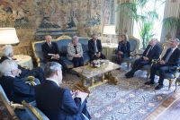 Il Presidente Sergio Mattarella nel corso dell'incontro con una delegazione di Confartigianato - Imprese