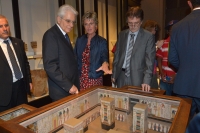 Presidente Sergio Mattarella visita il Museo Egizio accompagnato da Evelina Christillin, 