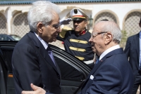 Il Presidente Sergio Mattarella con Beji Caid Essebsi, Presidente della Repubblica Tunisina