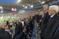 Il Presidente Sergio Mattarella alla finale della Coppa Italia 2015