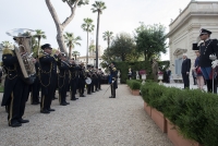 Esecuzione dell'inno nazionale in occasione del ricevimento nei Giardini del Quirinale per la Festa della Repubblica