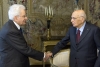 Il Presidente Sergio Mattarella con il Presidente Emerito della Repubblica, 