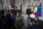 Il Presidente Sergio Mattarella al termine delle consultazioni del 12 e 13 aprile