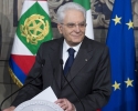 Il Presidente Sergio Mattarella al termine delle consultazioni del 12 e 13 aprile
