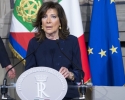 La sen. Maria Elisabetta Alberti Casellati, Presidente del Senato, al termine del colloquio con il Presidente Mattarella