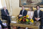 Il Presidente Sergio Mattarella con la delegazione del "Movimento 5 Stelle"