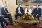 Il Presidente Sergio Mattarella con la delegazione di "Fratelli d'Italia", "Forza Italia - 