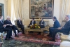Il Presidente Sergio Mattarella con la delegazione del  "Partito Democratico" 