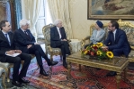 Il Presidente Sergio Mattarella con la delegazione del Gruppo Misto del Senato 
