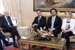 Il Presidente Sergio Mattarella con la delegazione del “MoVimento 5 Stelle” in occasione delle consultazioni