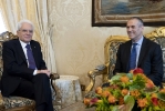 Il Presidente Sergio Mattarella con il Prof. Carlo Cottarelli 