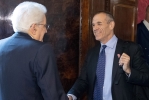 Il Presidente della Repubblica Sergio Mattarella con il Presidente del Consiglio incaricato Carlo Cottarelli 