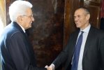 Il Presidente della Repubblica Sergio Mattarella con Il Presidente del Consiglio 