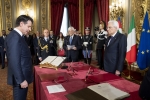 Il Presidente della Repubblica Sergio Mattarella con il Presidente del Consiglio 