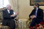 Il Presidente della Repubblica Sergio Mattarella con il Presidente della Camera dei deputati, 