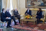 Il Presidente Sergio Mattarella con il Presidente della Camera dei Deputati, 