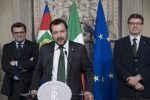 La delegazione  della "Lega - Salvini Premier" in occasione delle consultazioni