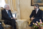 Il Presidente della Repubblica Sergio Mattarella con il  Presidente della Camera 
