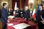 Il Presidente della Repubblica Sergio Mattarella con Riccardo Fraccaro, 