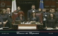 Proclamazione in Aula di Sergio Mattarella Presidente della Repubblica