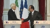 Dichiarazioni alla stampa del Presidente Mattarella al termine dell'incontro con il Presidente Hollande