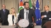 La delegazione di "Fratelli d'Italia", "Forza Italia - Berlusconi Presidente", "Lega - Salvini Premier" in occasione delle consultazioni