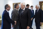 Il Presidente Sergio Mattarella con il Ministro dell'Economia e delle Finanze Giovanni Tria in occasione dell'incontro per il prossimo Consiglio Europeo.
