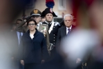 Il Presidente Sergio Mattarella e il Ministro della Difesa Elisabetta Trenta in occasione della deposizione di una corona d’alloro sulla Tomba del Milite Ignoto, nella ricorrenza del Giorno dell’Unità Nazionale e Giornata delle Forze Armate