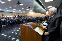 Il Presidente Sergio Mattarella alla cerimonia di apertura dell'anno accademico dell'Università degli Studi di Cassino e del Lazio Meridionale