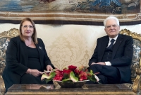 Il Presidente Sergio Mattarella con la Presidente della Repubblica di Malta, S.E. la Signora Marie Louise Coleiro Preca