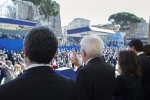 Il Presidente della Repubblica Sergio Mattarella in occasione della Rivista Militare per la Festa Nazionale della Repubblica

