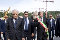  Il Presidente della Repubblica Sergio Mattarella alla cerimonia commemorativa delle vittime del crollo del Ponte Morandi