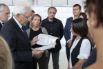  Il Presidente della Repubblica Sergio Mattarella con i familiiari delle vittime del crollo del Ponte Morandi