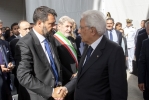Il Presidente della Repubblica Sergio Mattarella alla cerimonia commemorativa delle vittime del crollo del Ponte Morandi  
