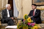 Il Presidente della Repubblica Sergio Mattarella  con il Presidente del Consiglio Giuseppe Conte