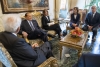 Roma - Il Presidente della Repubblica Sergio Mattarella  con la rappresentanza del Gruppo “Forza Italia – Berlusconi Presidente” del Senato della Repubblica e della Camera dei Deputati, in occasione delle consultazioni