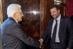 Il Presidente della Repubblica Sergio Mattarella  con il Sen. Matteo SALVINI, Segretario Federale del Partito “Lega – Salvini Premier”, in occasione delle consultazioni