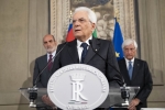 Il Presidente Sergio Mattarella al termine delle consultazioni
