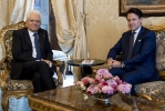 Il Presidente della Repubblica Sergio Mattarella  con il Prof. Giuseppe Conte