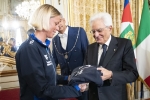 Il Presidente Sergio Mattarella nel corso dell'incontro con gli atleti dei Campionati del Mondo di Nuoto di Gwangju 2019

