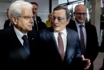 Il Presidente della Repubblica Sergio Mattarella con Mario Draghi, Presidente della Banca Centrale Europea