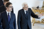Il Presidente Sergio Mattarella con il Presidente della Repubblica di Macedonia del Nord, S.E. il Signor Stevo Pendarovski, in visita ufficiale