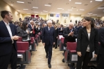 Il Presidente della Repubblica Sergio Mattarella alla cerimonia di inaugurazione dell’anno accademico 2019/2020 della Scuola Internazionale Superiore di Studi Avanzati .
