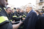 Il Presidente della Repubblica Sergio Mattarella al termine della celebrazione dell’80° anniversario di fondazione del Corpo Nazionale dei Vigili del Fuoco
