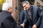 Il Presidente Mattarella con il Presidente della Provincia Autonoma di Bolzano, Arno Kompatscher, in occasione della celebrazione dei 100 anni del Trattato di Saint - Germain e il 50° anniversario del "pacchetto per l'Alto Adige