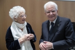 Il Presidente della Repubblica Sergio Mattarella con  la Sen. Liliana Segre in occasione dell’inaugurazione dell’Anno Accademico 2019-2020 dell’Università Bocconi.

