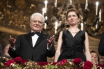 Il Presidente della Repubblica Sergio Mattarella e la Sig.ra Laura in occasione della Tosca,prima della stagione d’opera e balletto 2019-2020 del Teatro alla Scala di Milano.
