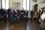 Il Presidente della Repubblica Sergio Mattarella a Palazzo Marino saluta i familiari delle vittime della strage di Piazza Fontana