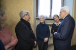 Il Presidente della Repubblica Sergio Mattarella a Palazzo Marino con i familiari delle vittime di Piazza Fontana